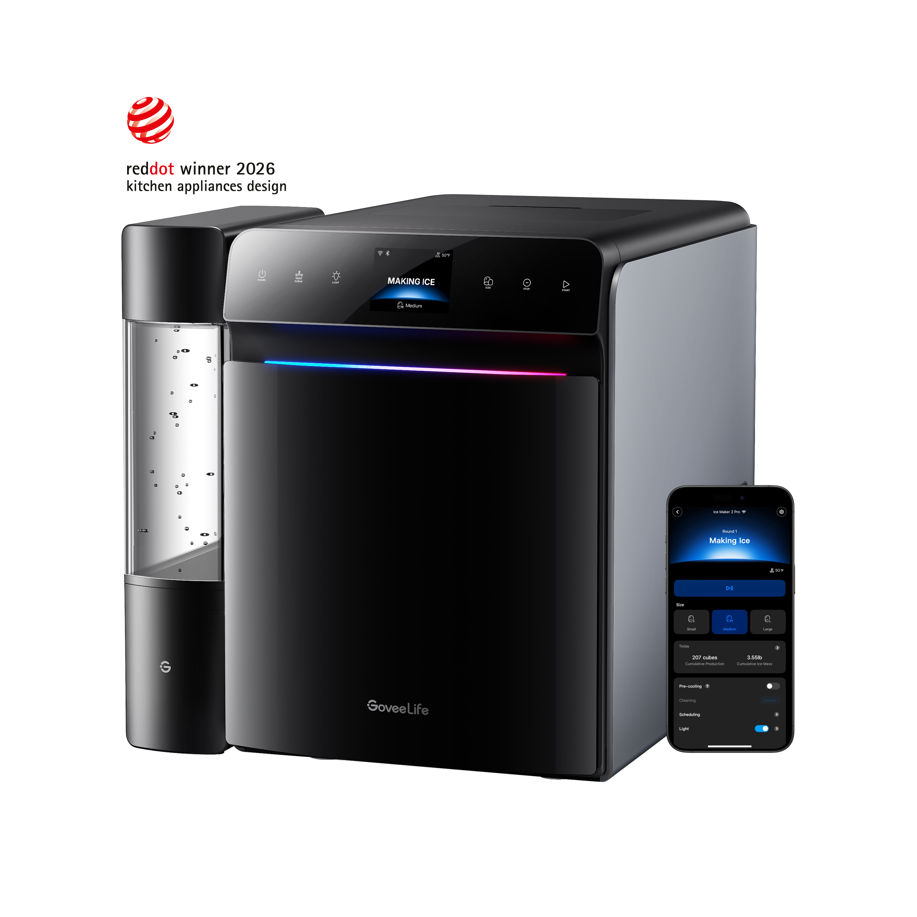 GoveeLife Smart Countertop Ice Maker 2 Pro