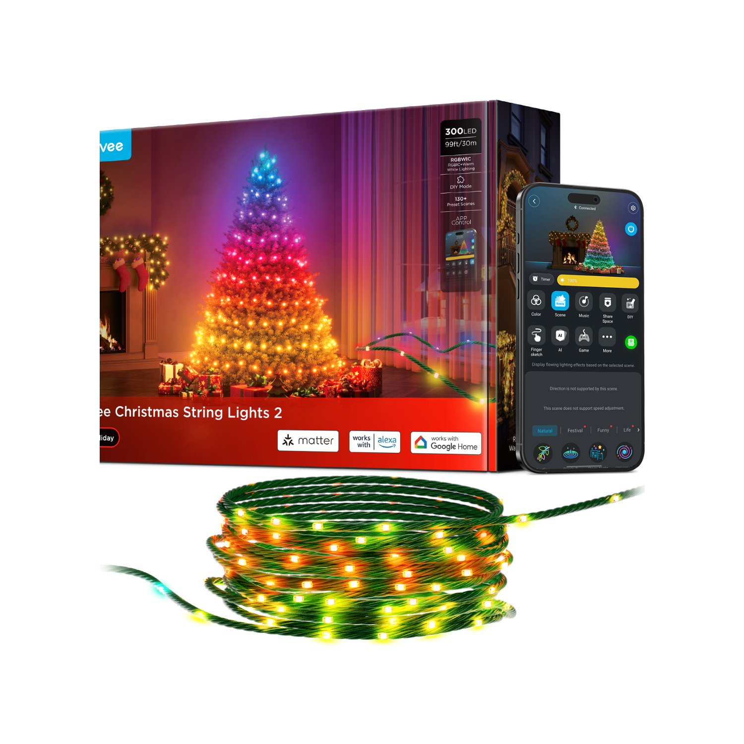 Refurbished Govee Christmas String Lights 2