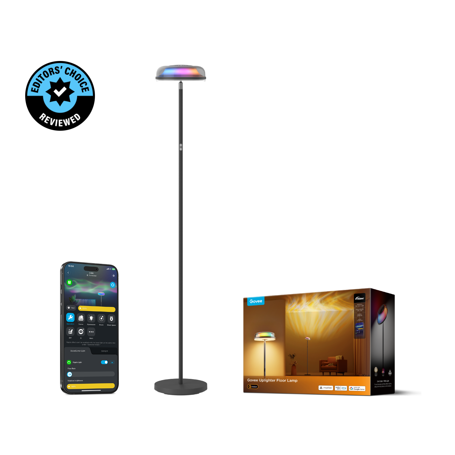 Refurbished Govee Uplighter Floor Lamp