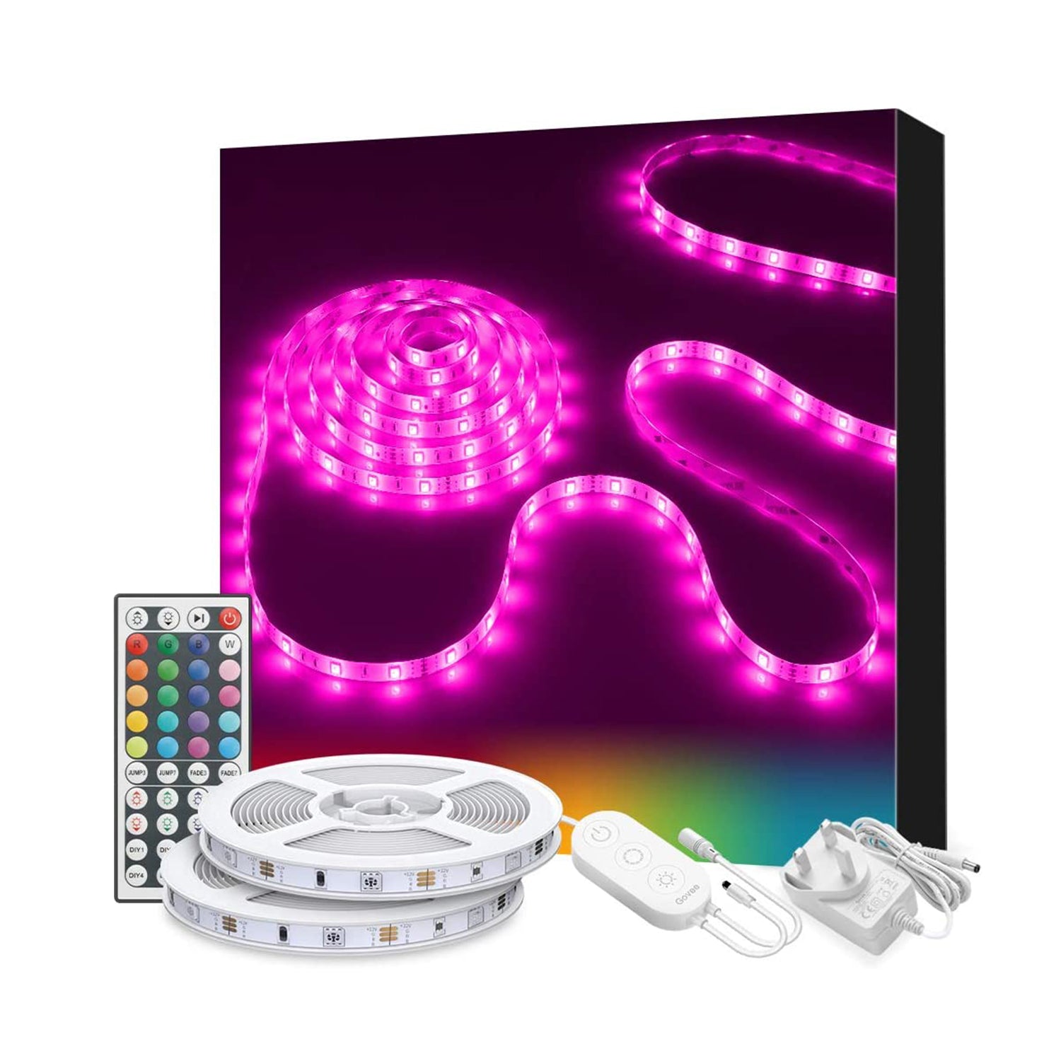 Refurbished Govee RGB LED Strip Lights with Remote Control (2*16.4ft)